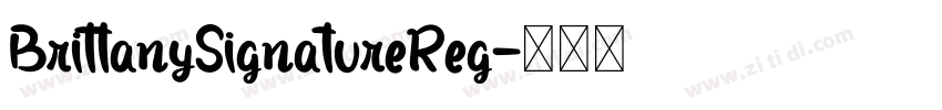 BrittanySignatureReg字体转换