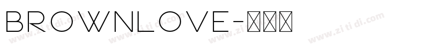 BrownLove字体转换