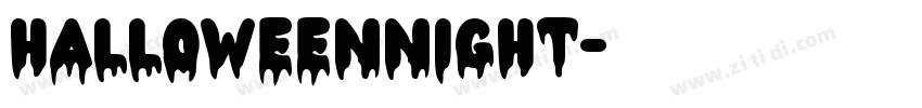 HalloweenNight字体转换