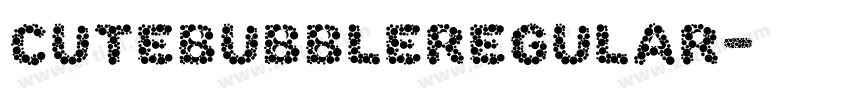 CuteBubbleRegular字体转换