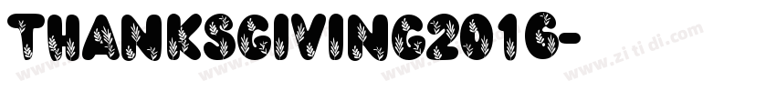 thanksgiving2016字体转换