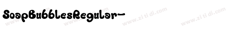 SoapBubblesRegular字体转换