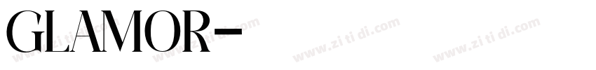 glamor字体转换