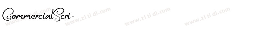 CommercialScri字体转换 CommercialScri字体转换