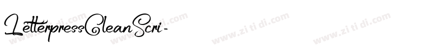 LetterpressCleanScri字体转换 LetterpressCleanScri字体转换