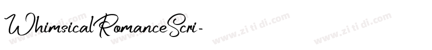 WhimsicalRomanceScri字体转换
