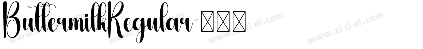 ButtermilkRegular字体转换
