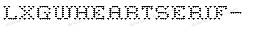 LXGWHeartSerif字体转换