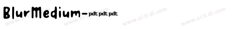 BlurMedium字体转换
