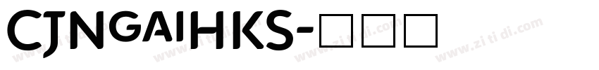 CJNgaiHKS字体转换