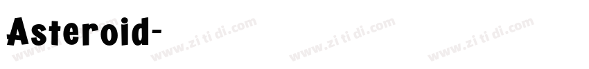 Asteroid字体转换