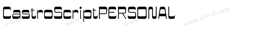 CastroScriptPERSONAL字体转换