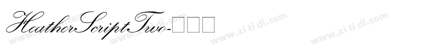 HeatherScriptTwo字体转换