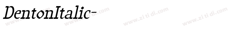 DentonItalic字体转换 DentonItalic字体转换