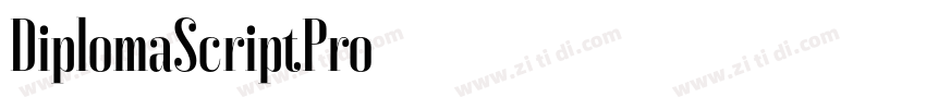 DiplomaScriptPro字体转换