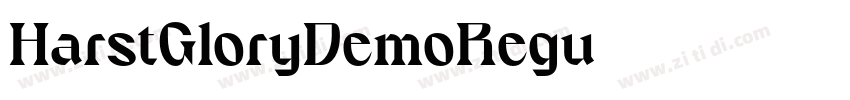 HarstGloryDemoRegu字体转换