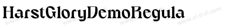 HarstGloryDemoRegula字体转换
