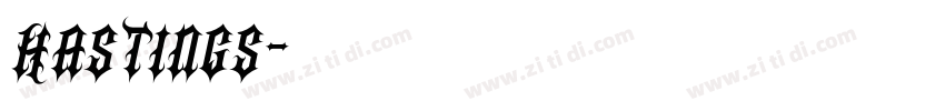 Hastings字体转换