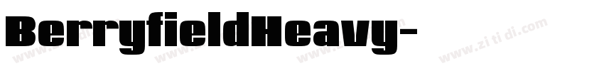 BerryfieldHeavy字体转换