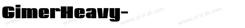 GimerHeavy字体转换