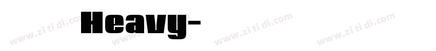 方正创黑简Heavy字体转换