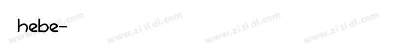 思源黑hebe字体转换