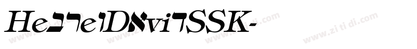 HebrewDavidSSK字体转换