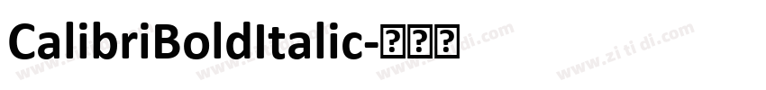 CalibriBoldItalic字体转换