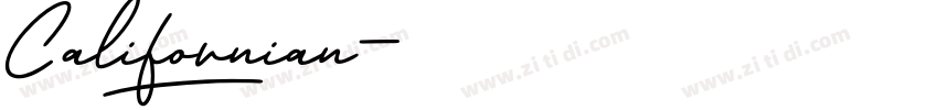 Californian字体转换