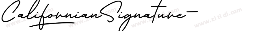 CalifornianSignature字体转换