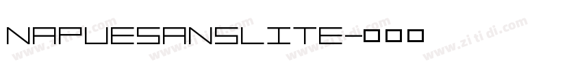 NapueSansLite字体转换 NapueSansLite字体转换