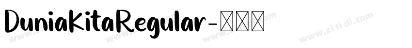 DuniaKitaRegular字体转换
