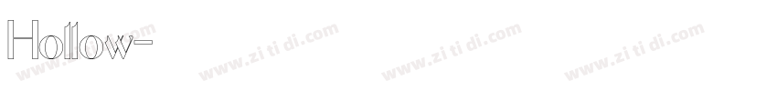 Hollow字体转换 Hollow字体转换