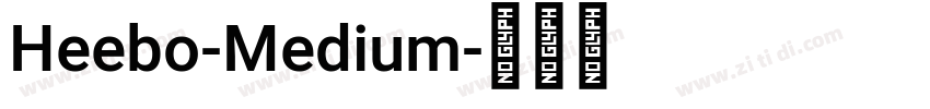 Heebo-Medium字体转换