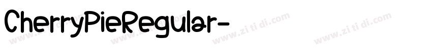CherryPieRegular字体转换