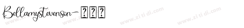 Bellamystevenson字体转换