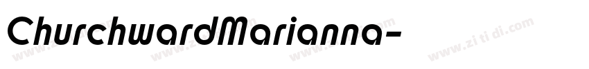 ChurchwardMarianna字体转换