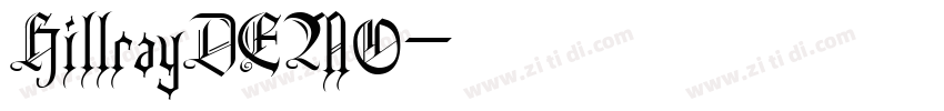 HillrayDEMO字体转换
