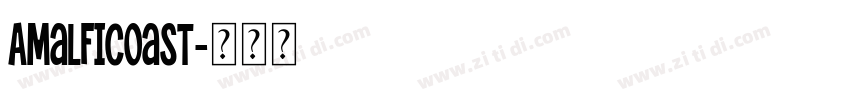AmalfiCoast字体转换
