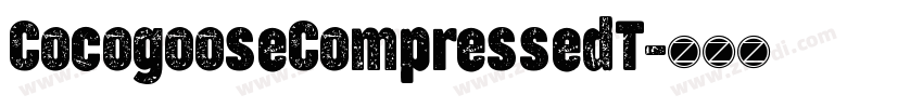 CocogooseCompressedT字体转换