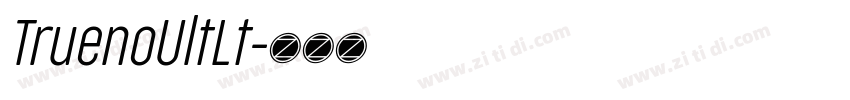 TruenoUltLt字体转换