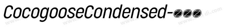 CocogooseCondensed字体转换
