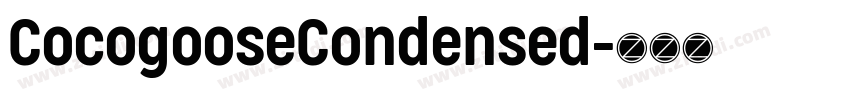 CocogooseCondensed字体转换