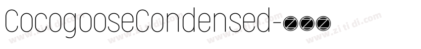 CocogooseCondensed字体转换