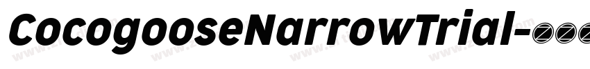 CocogooseNarrowTrial字体转换