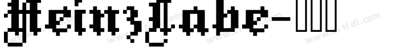 HeinzLabe字体转换