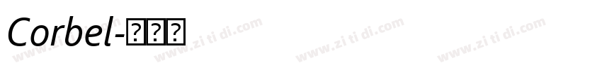 Corbel字体转换