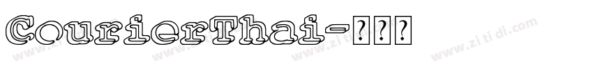CourierThai字体转换