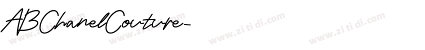 ABChanelCouture字体转换