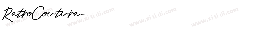 RetroCouture字体转换